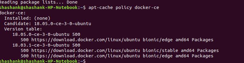 Ubuntu - Docker Installation - check
