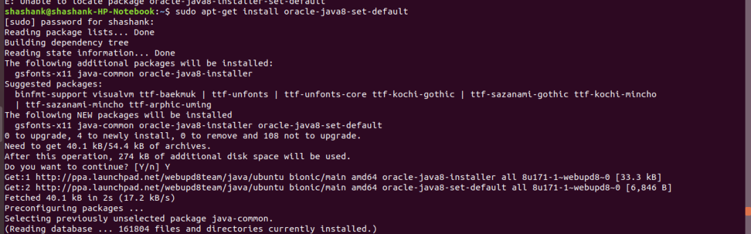 Oracle Java 8 Installation